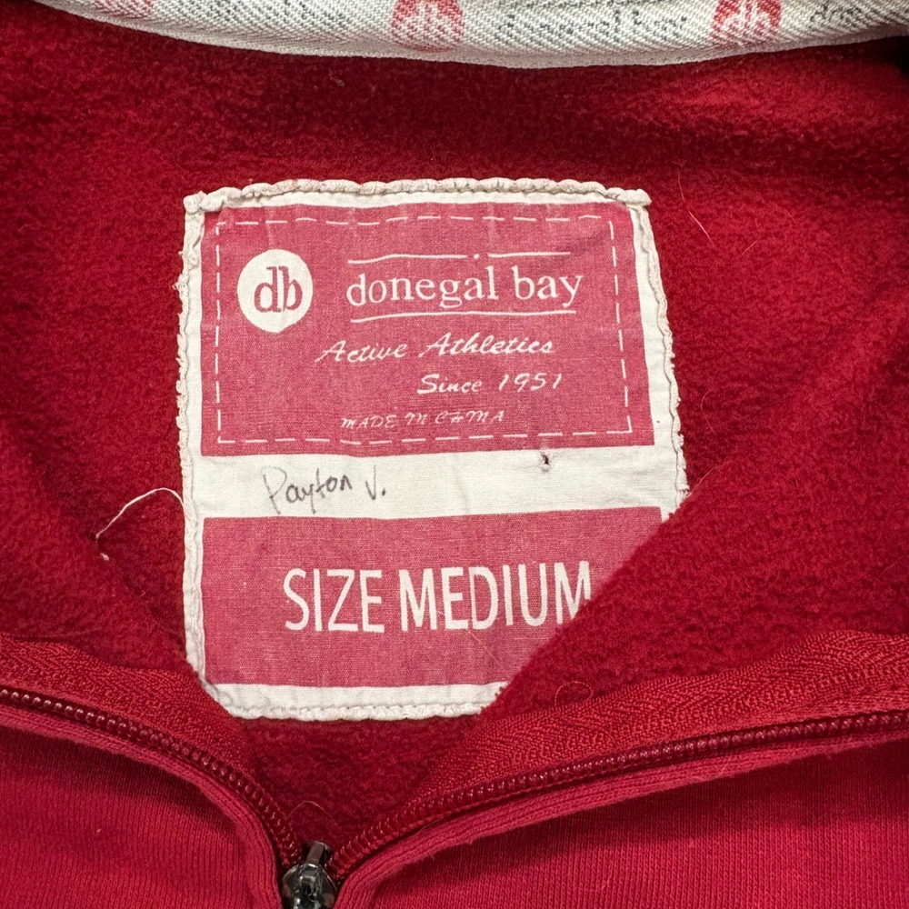 Vintage Y2K IU Jacket Indiana Hoosiers Mens Medium Red Full Zip Fleece - Picture 4 of 7